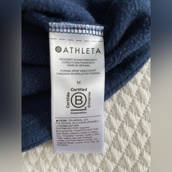 Athleta Purana Wrap Sweatshirt/Hoodie - Picture 4 of 5